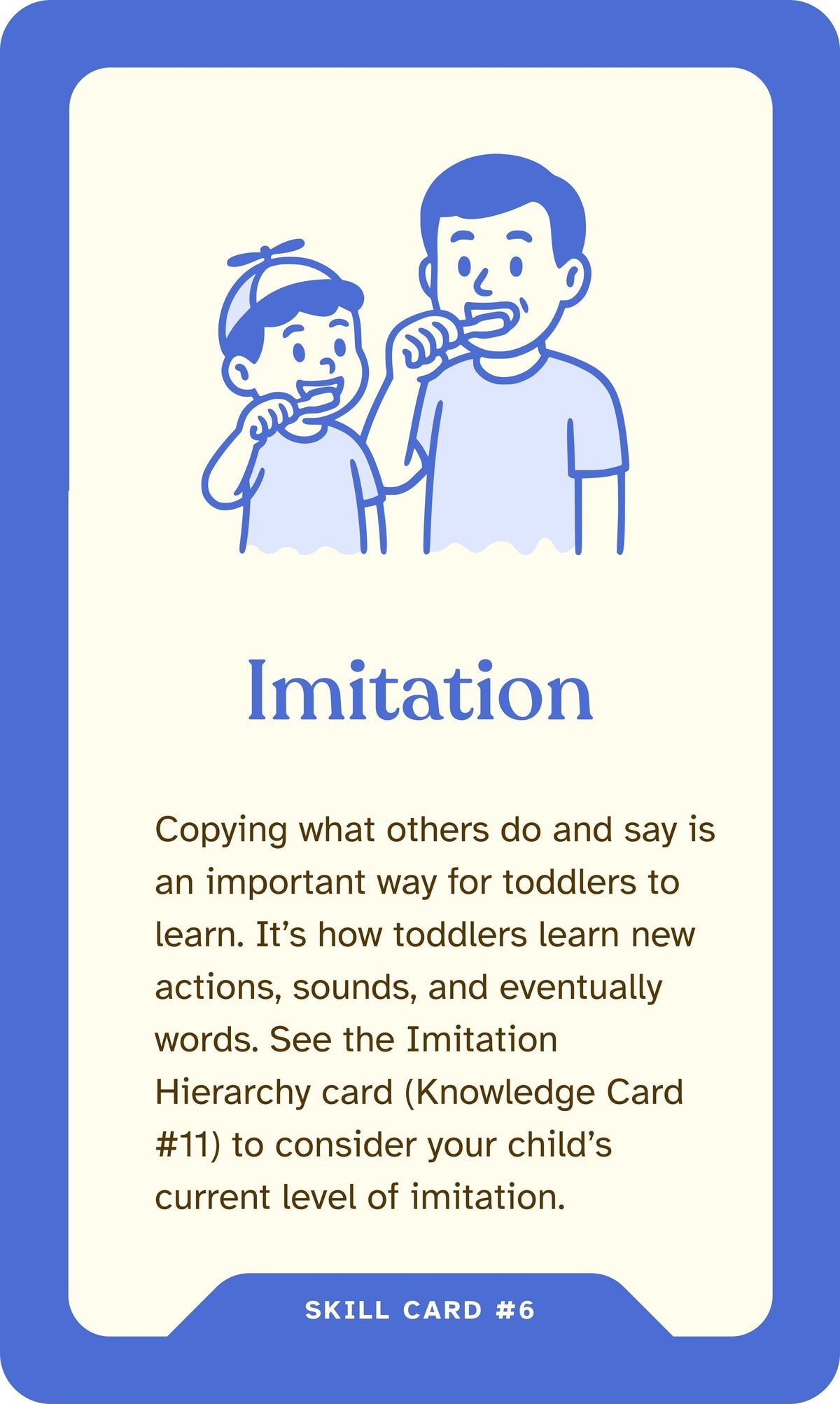 Want your child to talk? Teach them to be a copy cat!